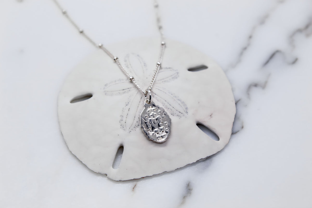 Intricate Miraculous Medal Necklace - Sterling Silver