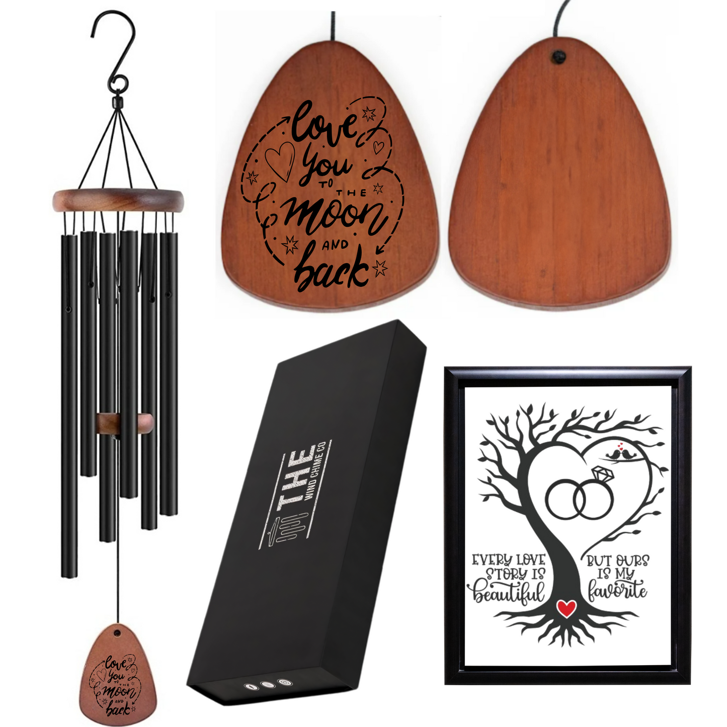 32" Serenity Memorial Wind Chimes - For every time you think of me, I’m right here in your heart
