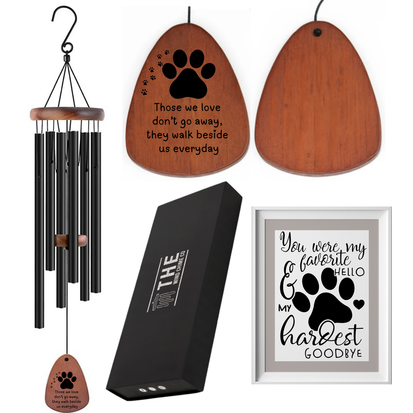 32" Serenity Memorial Wind Chimes - For every time you think of me, I’m right here in your heart