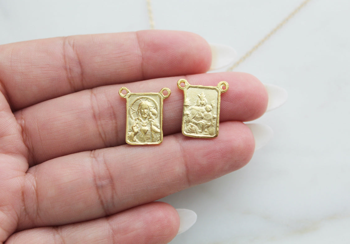 Scapular Necklace - Gold Vermeil