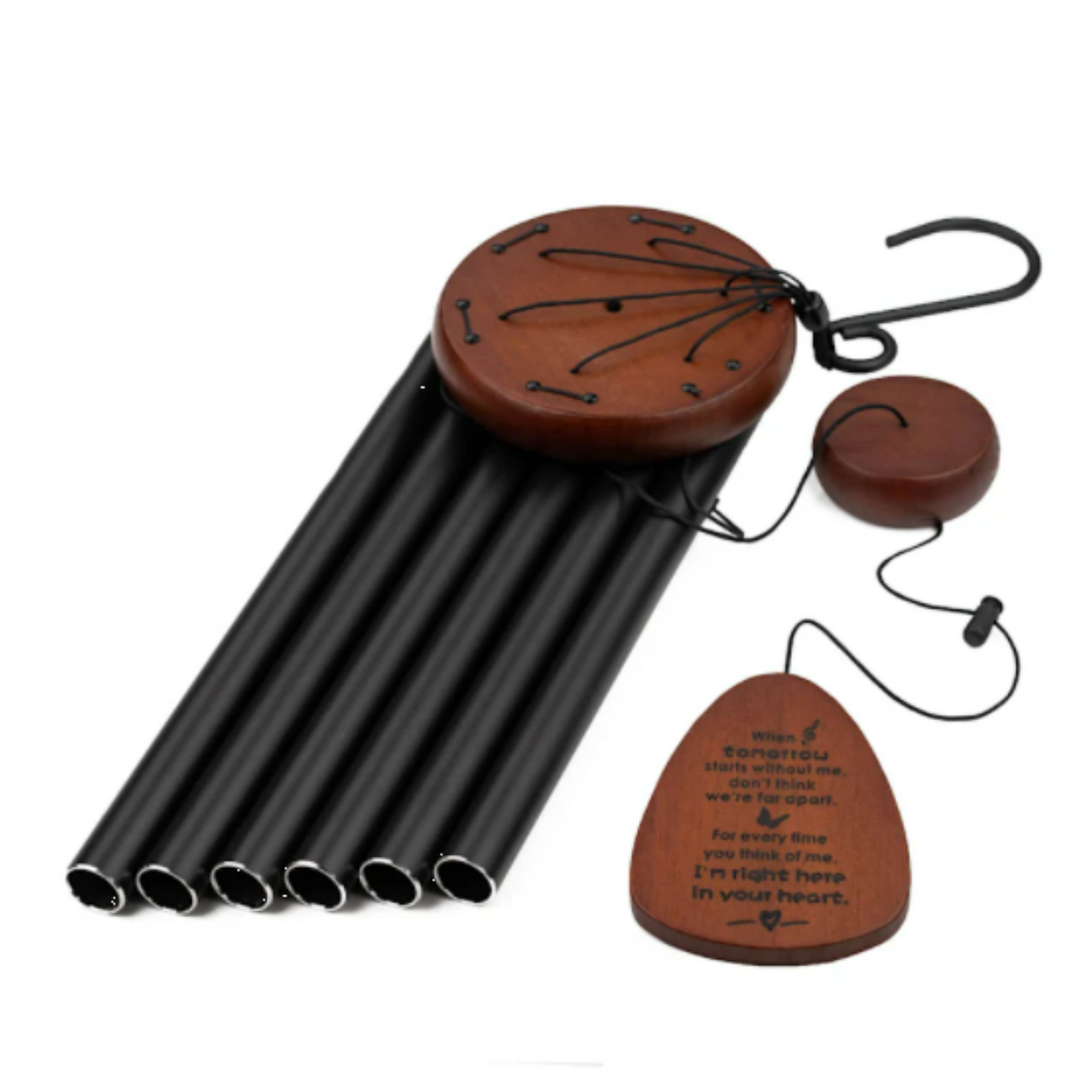 32" Serenity Memorial Wind Chimes - For every time you think of me, I’m right here in your heart