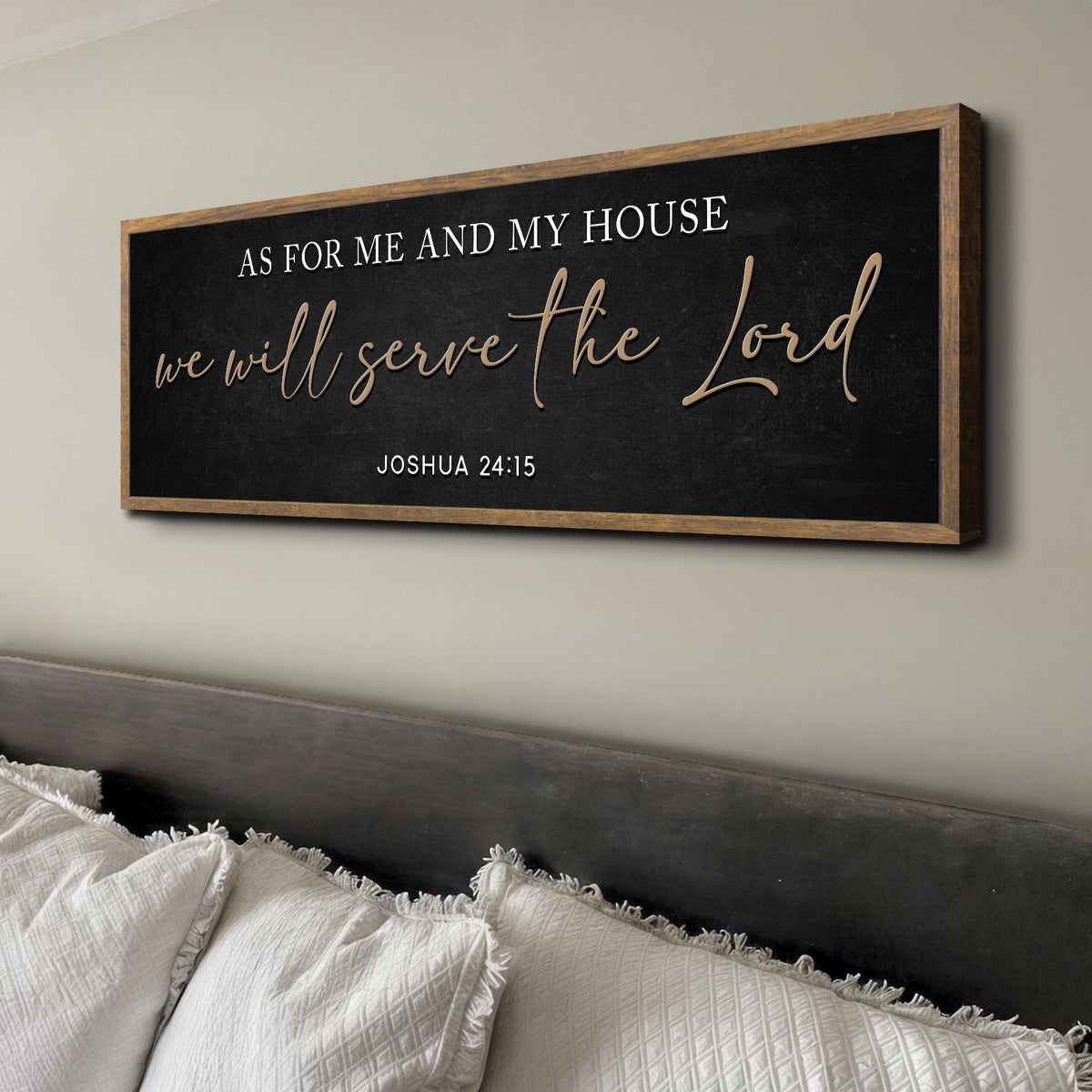 As For Me And My House We Will Serve The Lord - Faith Wall Art