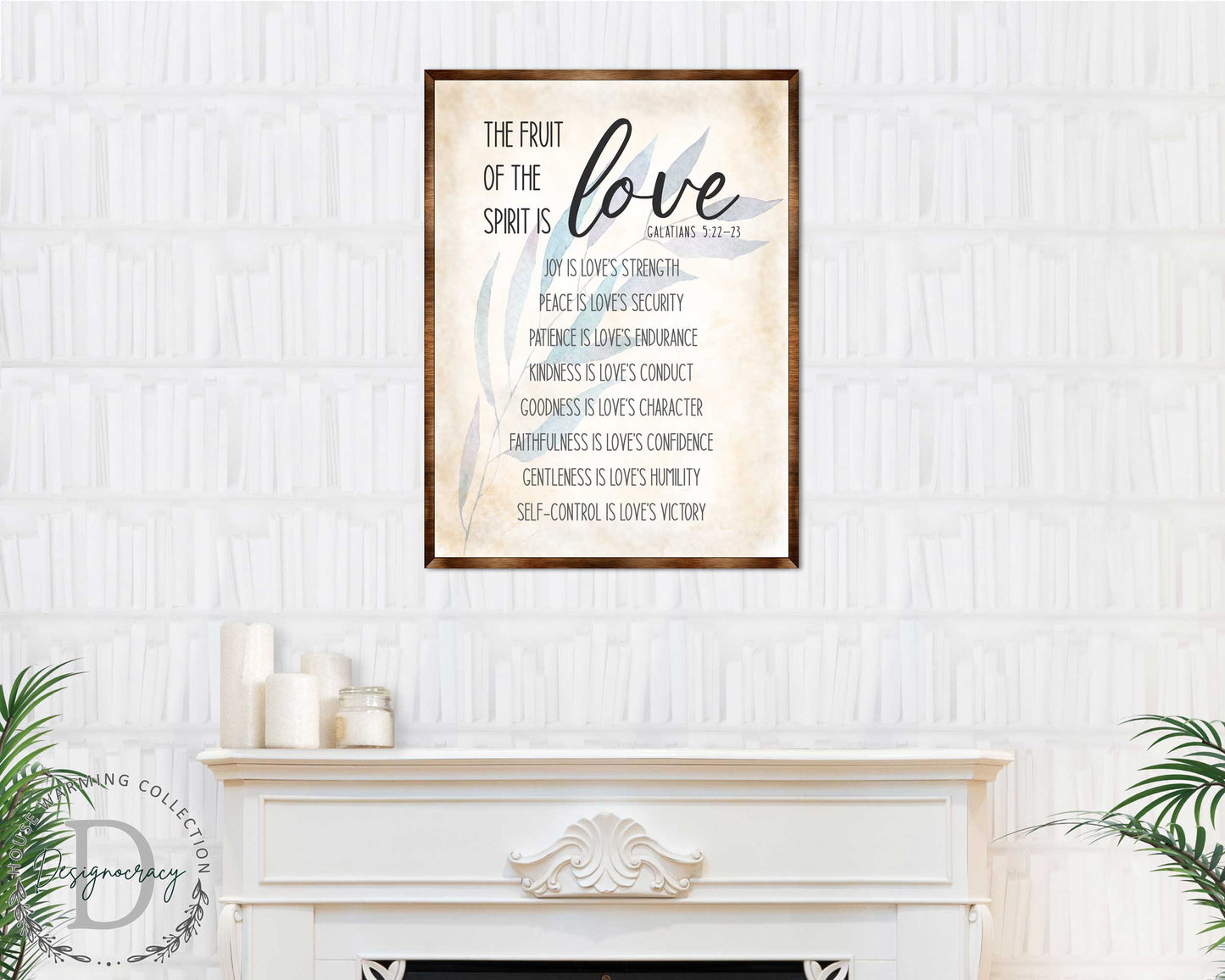 Fruit of the Spirit - Galatians 5:22 - Wooden Scripture Wall Art