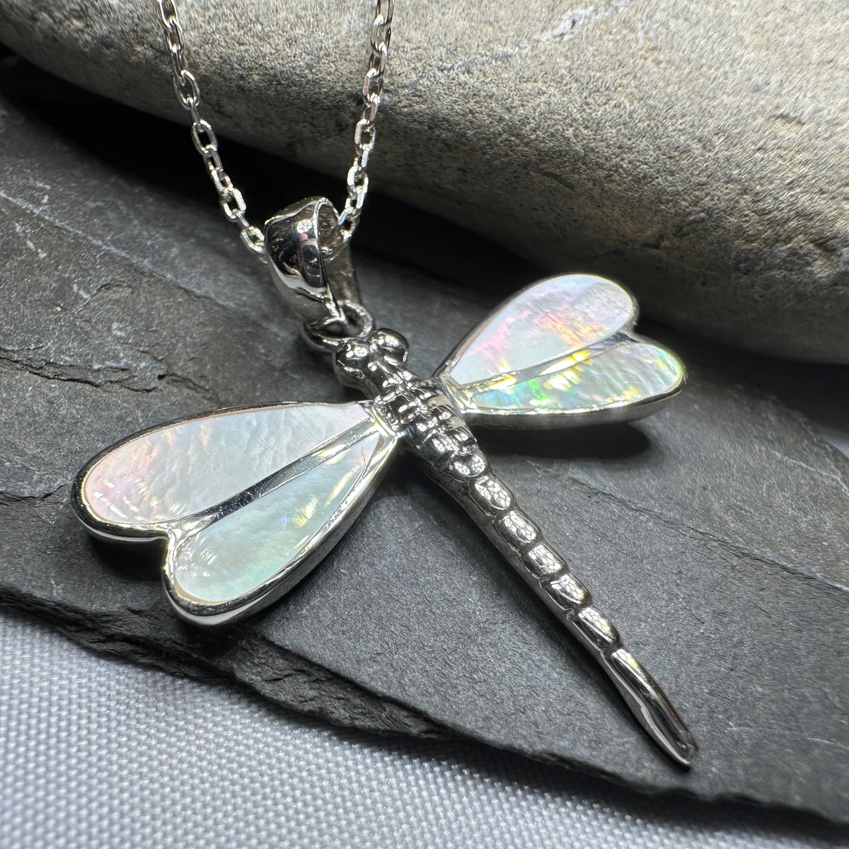 Shimmering Dragonfly Necklace