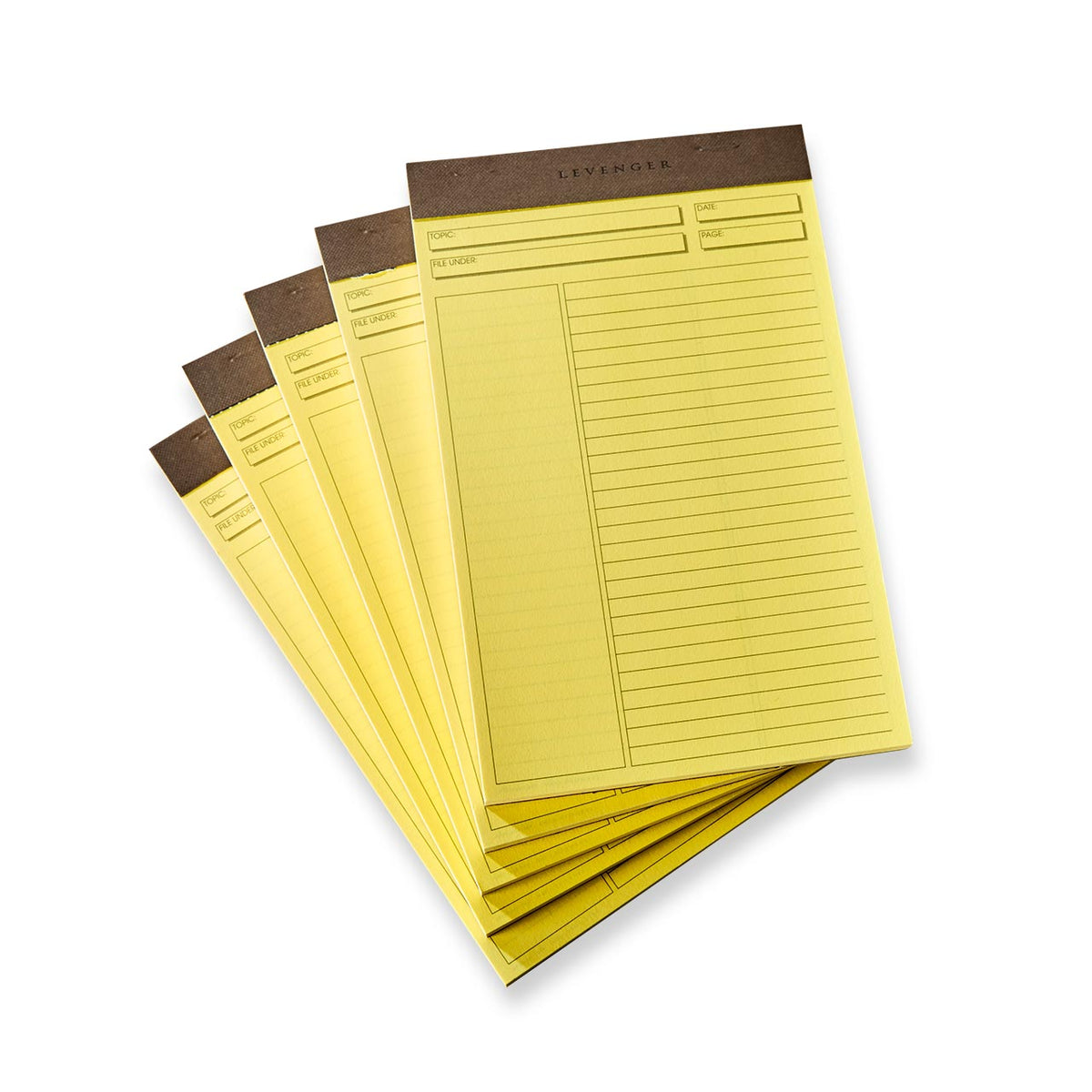 Freeleaf Yellow Annotation Ruled Pads (set of 5)