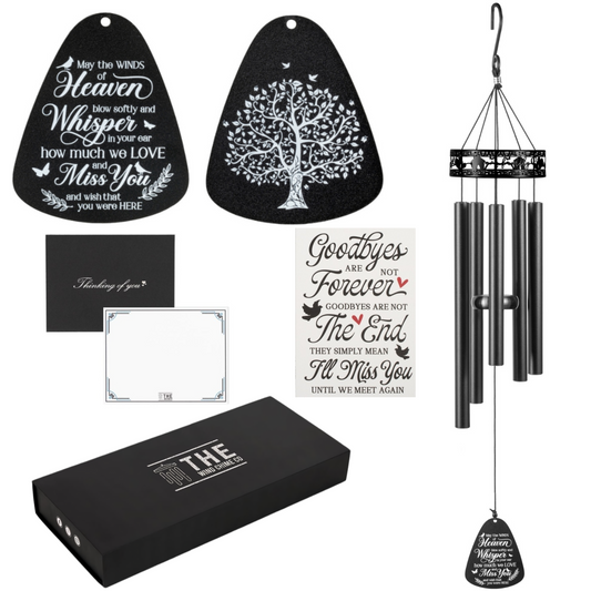 34" Serenity Family-Love Memorial Wind Chimes - May the Winds of Heaven