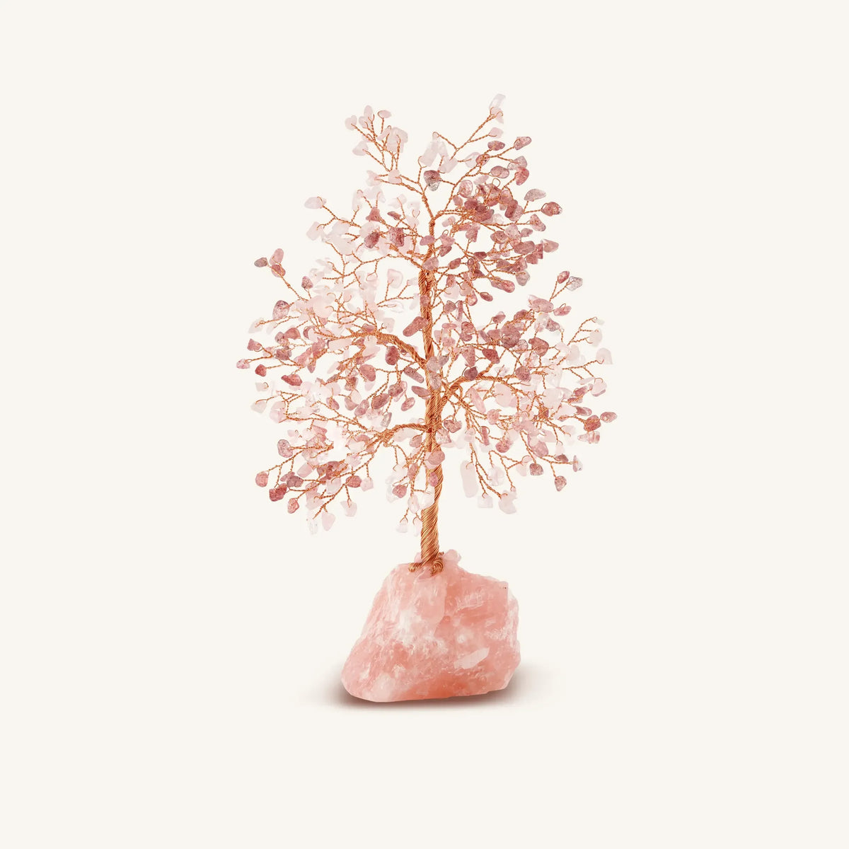 Unconditional Devotion Rose Quartz & Pink Tourmaline Feng Shui Tree