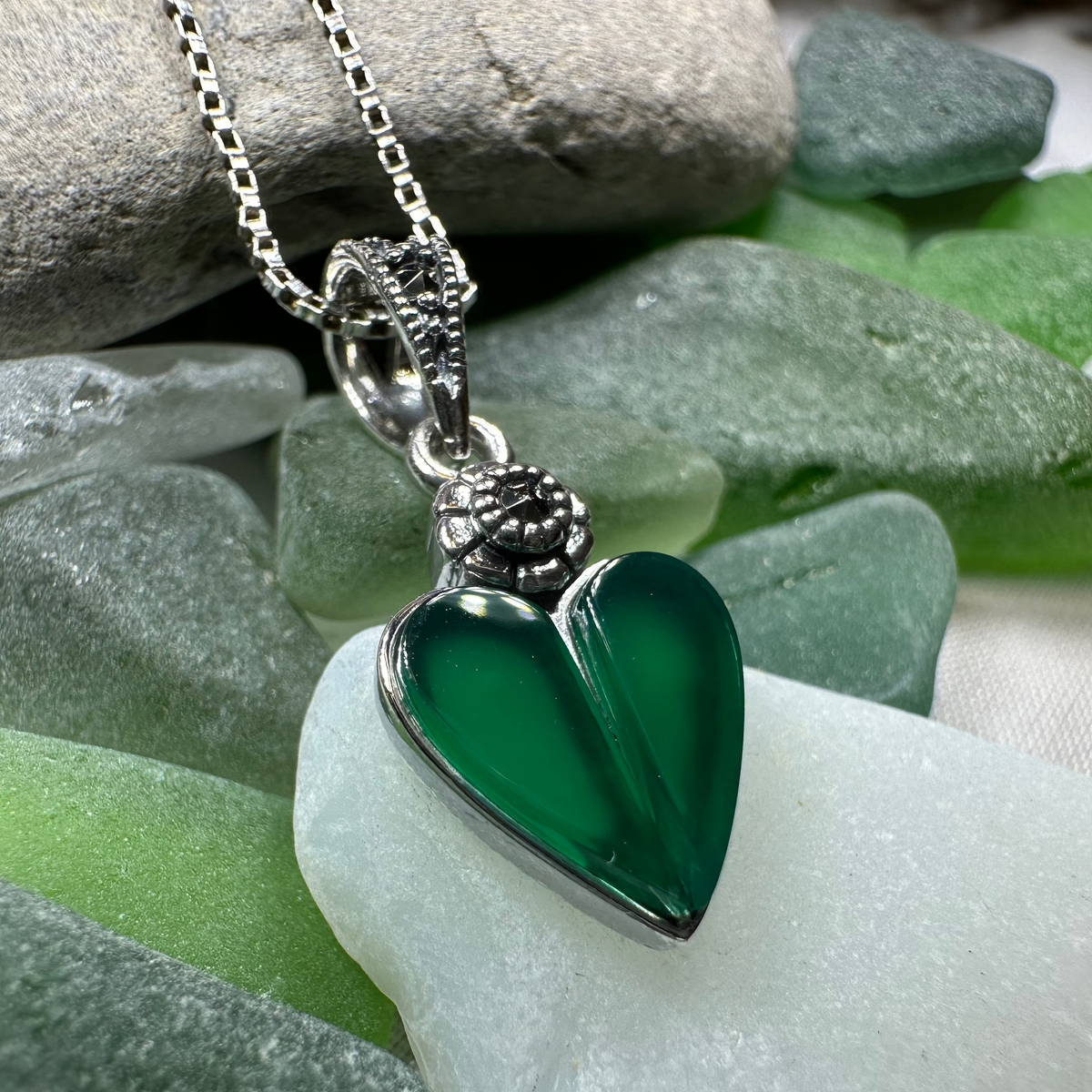 Aubrina Celtic Heart Necklace