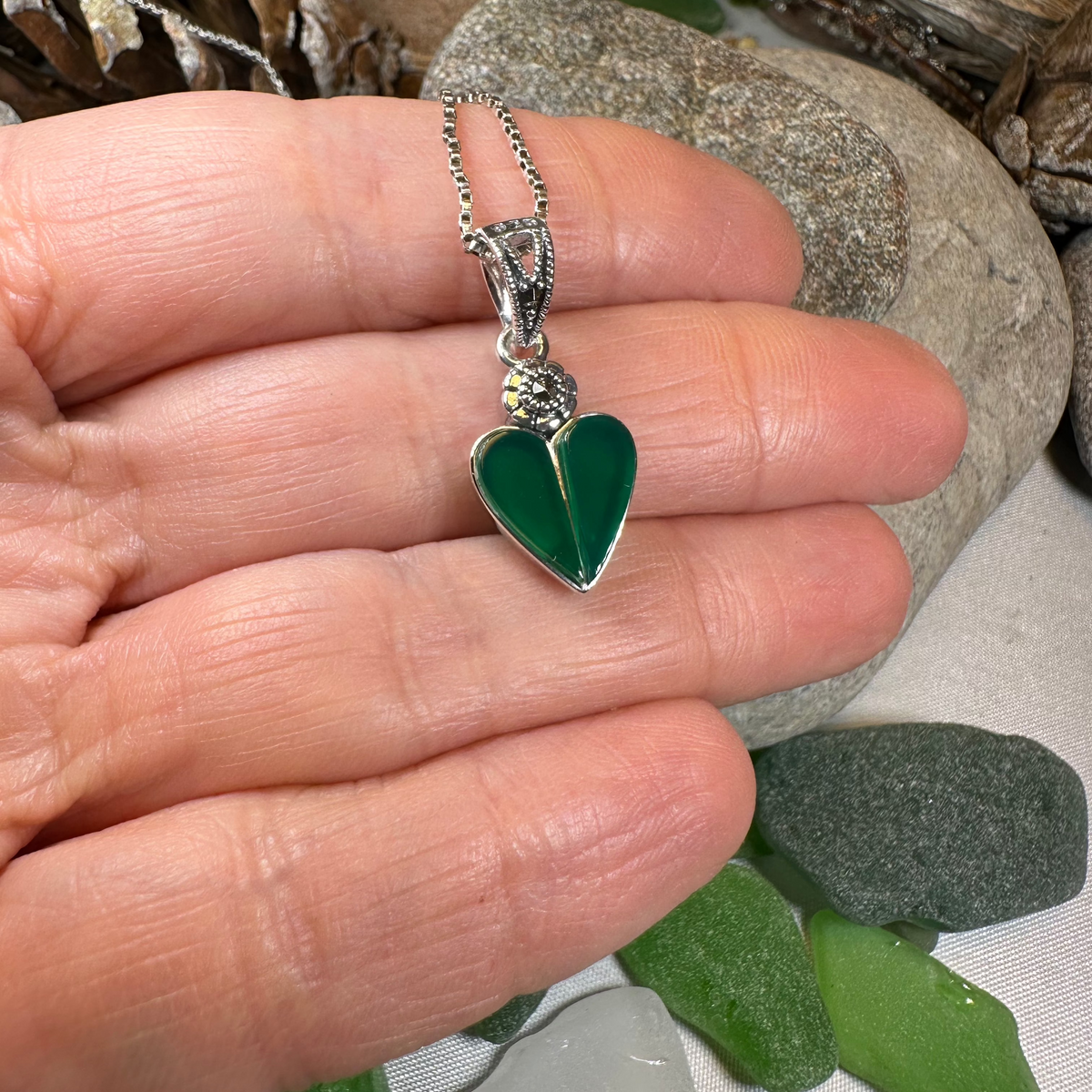 Aubrina Celtic Heart Necklace