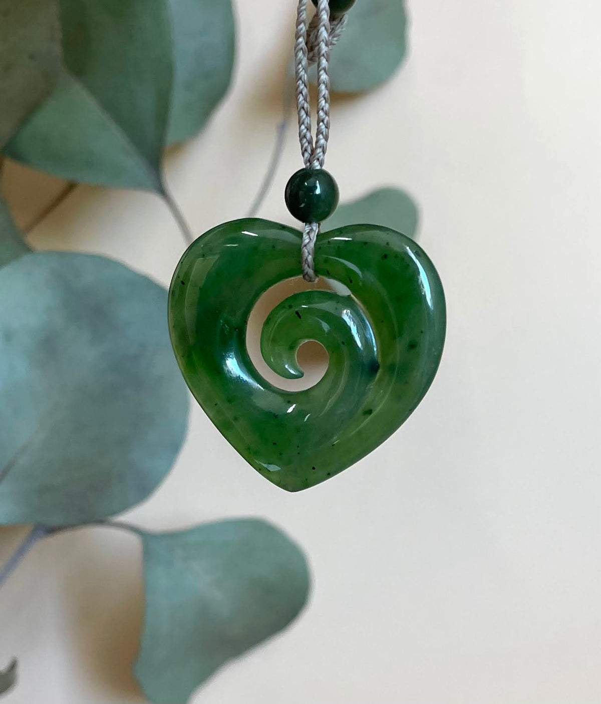 Jade Pendant, Koru-Heart