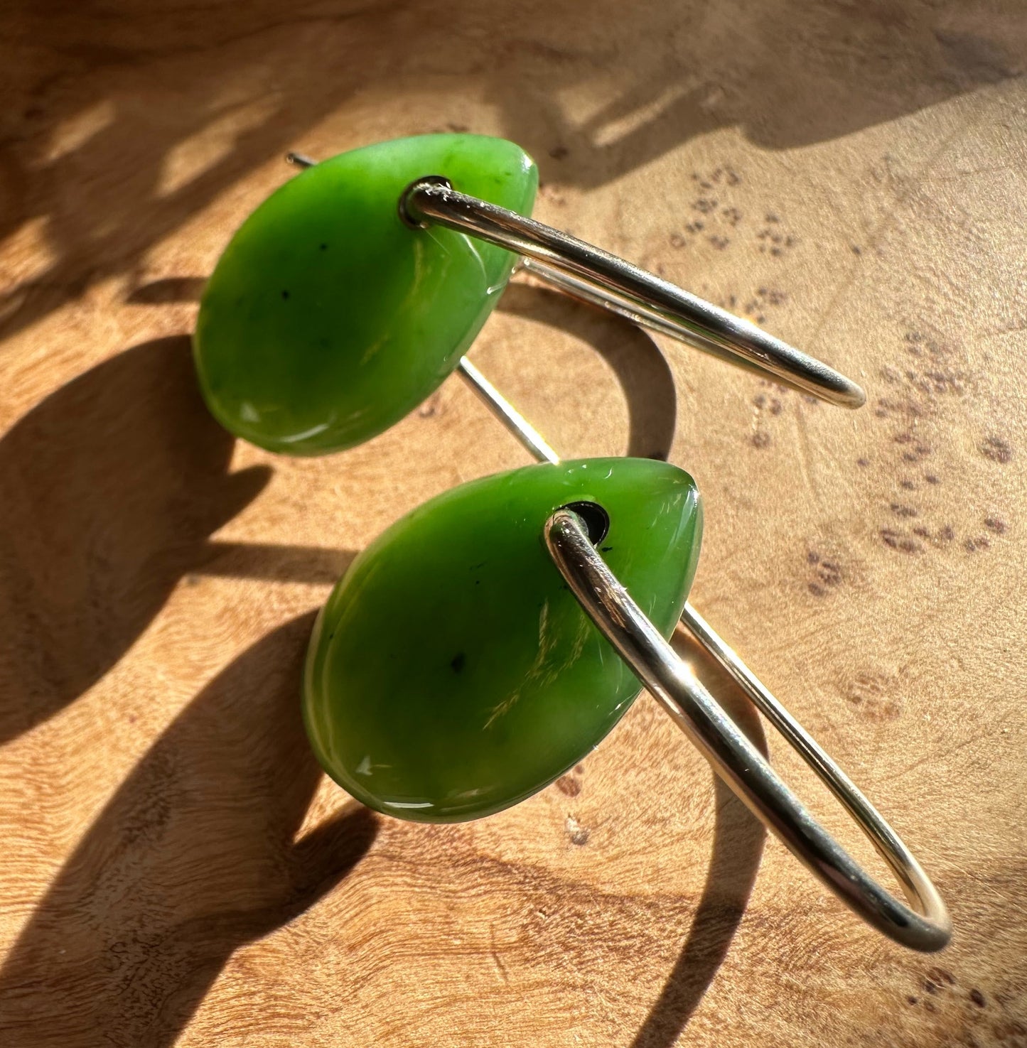 Canadian Jade Teardrop Earrings