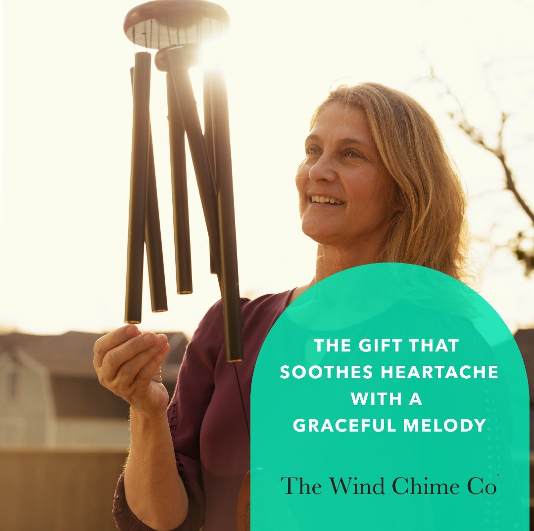 32" Serenity Memorial Wind Chimes - For every time you think of me, I’m right here in your heart