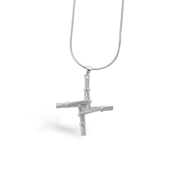 St. Brigid's Cross™ 18K White Gold Pendant