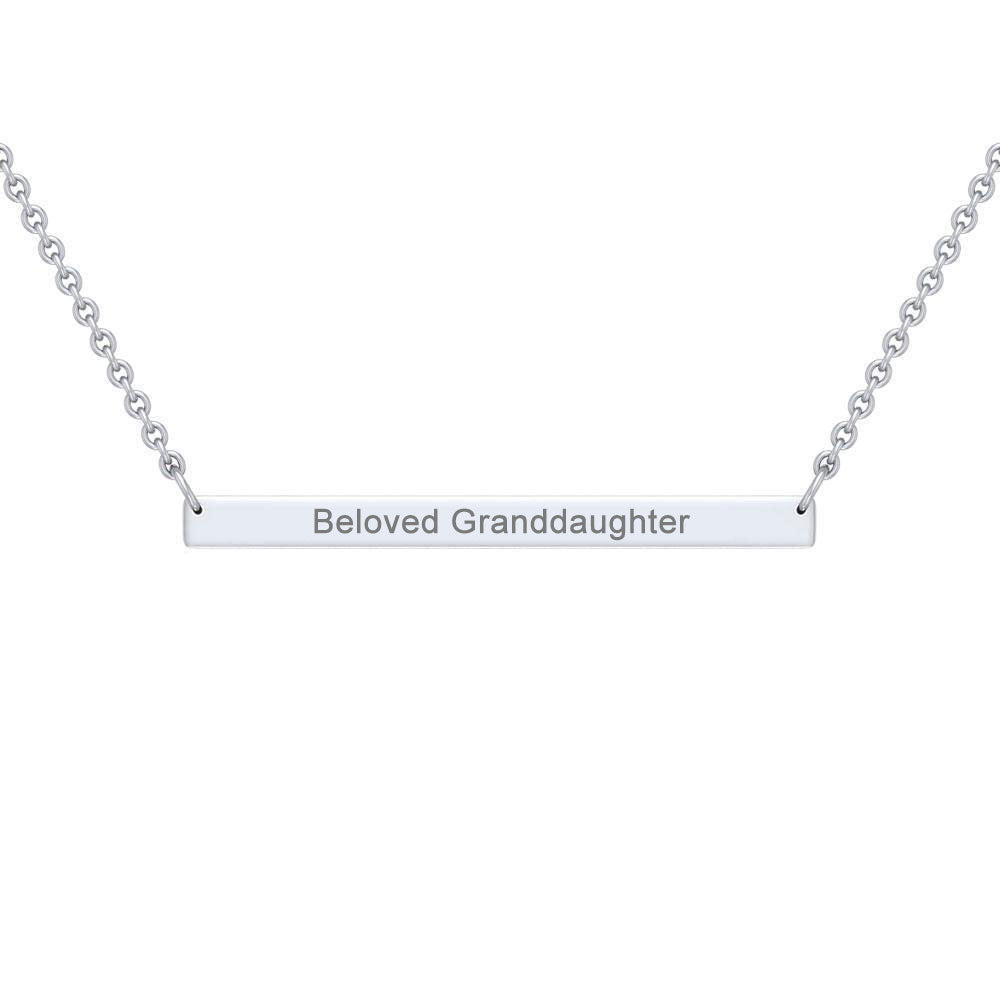 The Beloved Collection — Sterling Silver Bar Necklace | Personalized Gift | Gift for Her