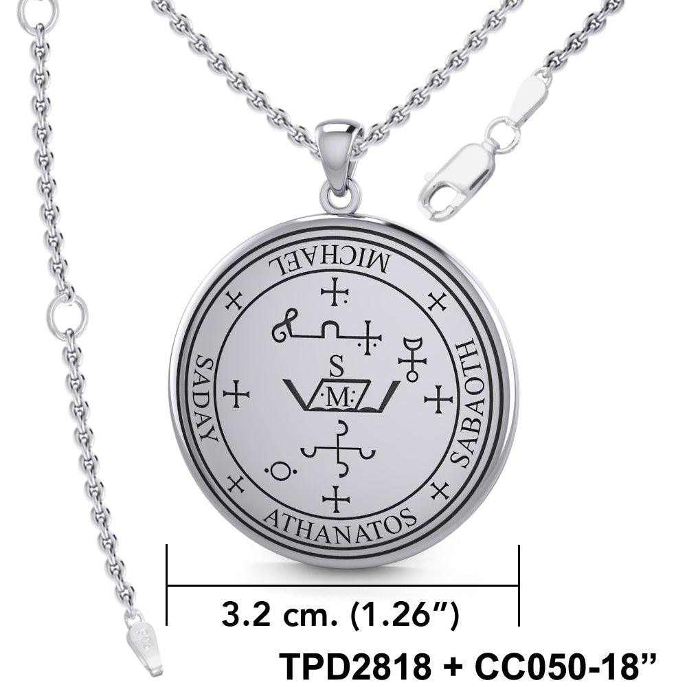 Archangel Michael Pendant - Sterling Silver