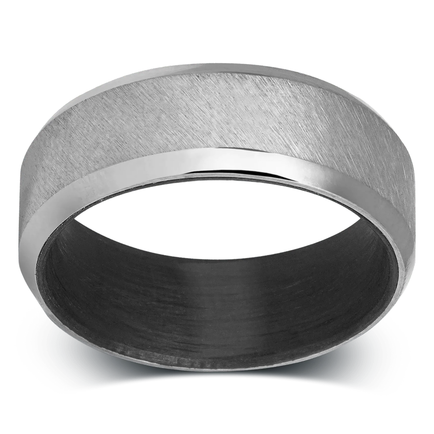 The Gandalf™️ - Men's Ring / Wedding Band - Titanium with Forged Carbon Fiber Sleeve