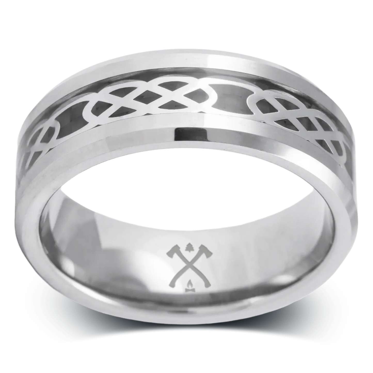 The Infinite - Men's Ring / Wedding Band - Tungsten with Infinity Design