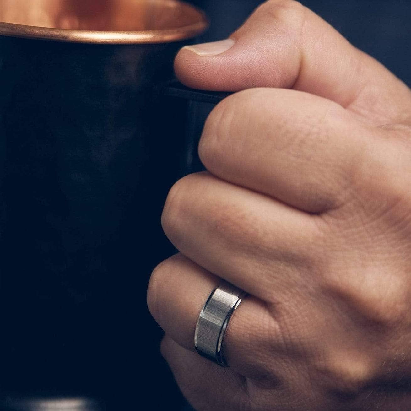 The Novelist - Men's Ring / Wedding Band - Cobalt Chrome