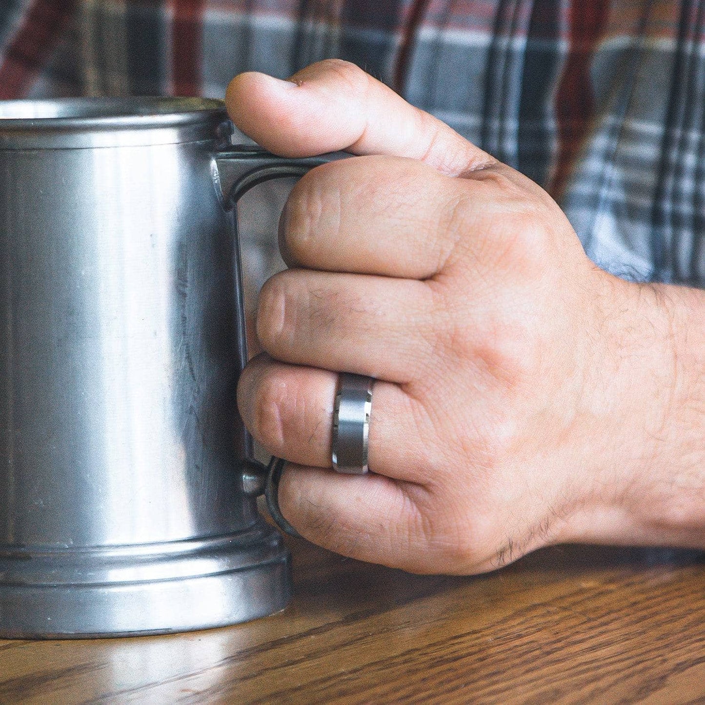 The Savant - Men's Ring / Wedding Band - Tungsten