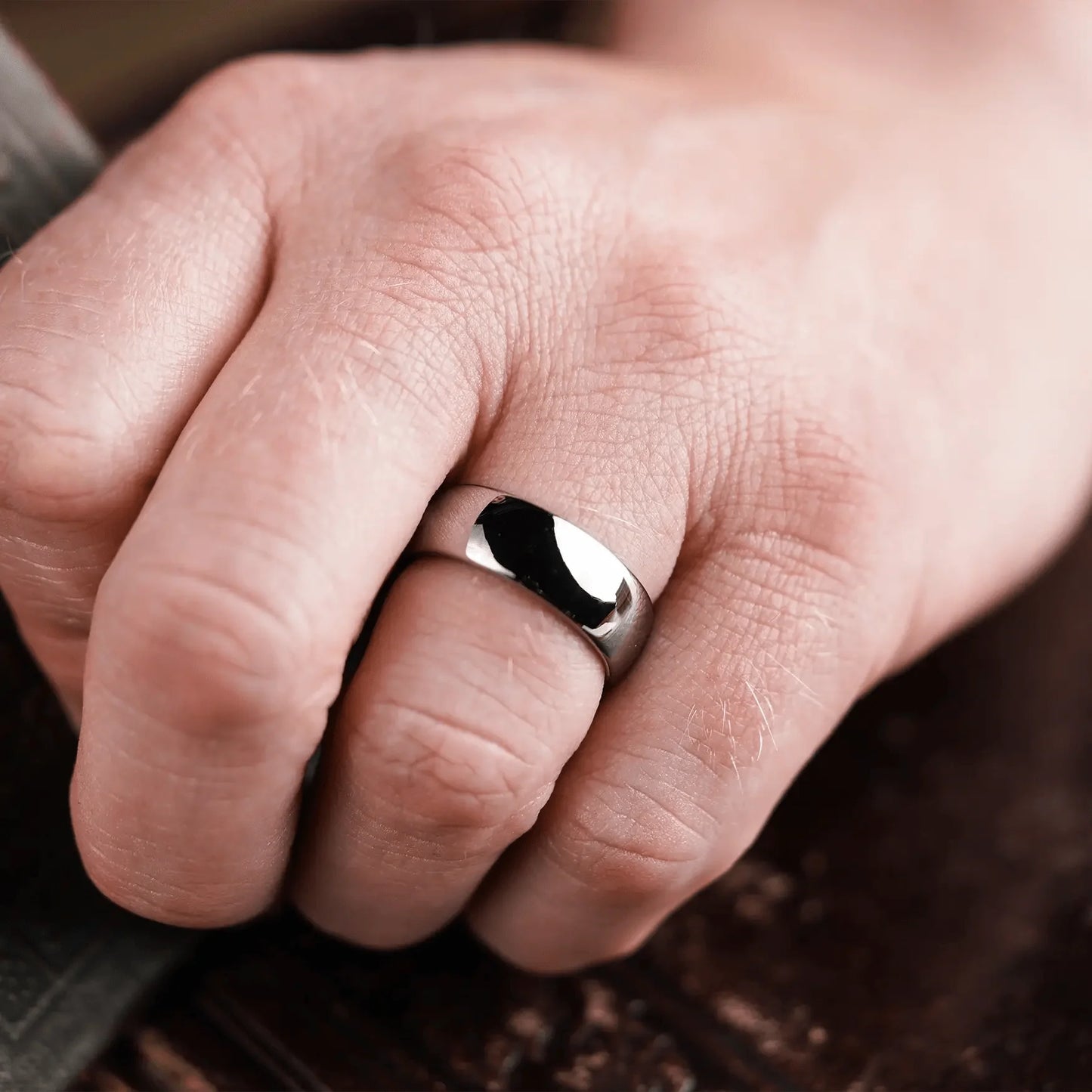 The Scholar - Men's Ring / Wedding Band - Tungsten