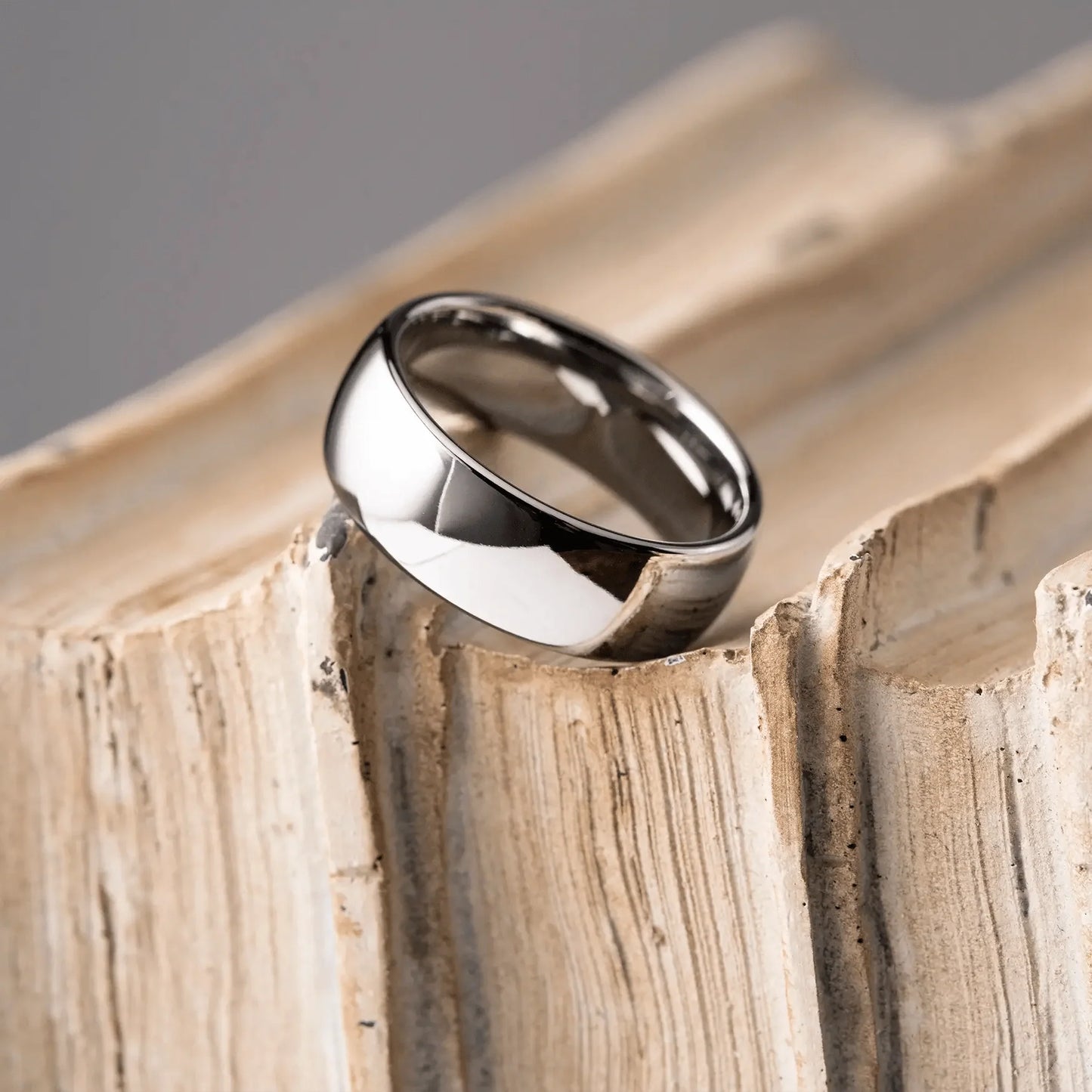 The Scholar - Men's Ring / Wedding Band - Tungsten