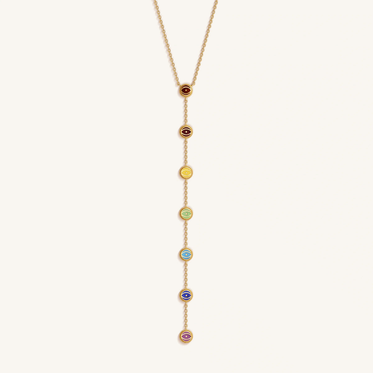 Ethereal Balance – Seven Chakra Harmony Necklace