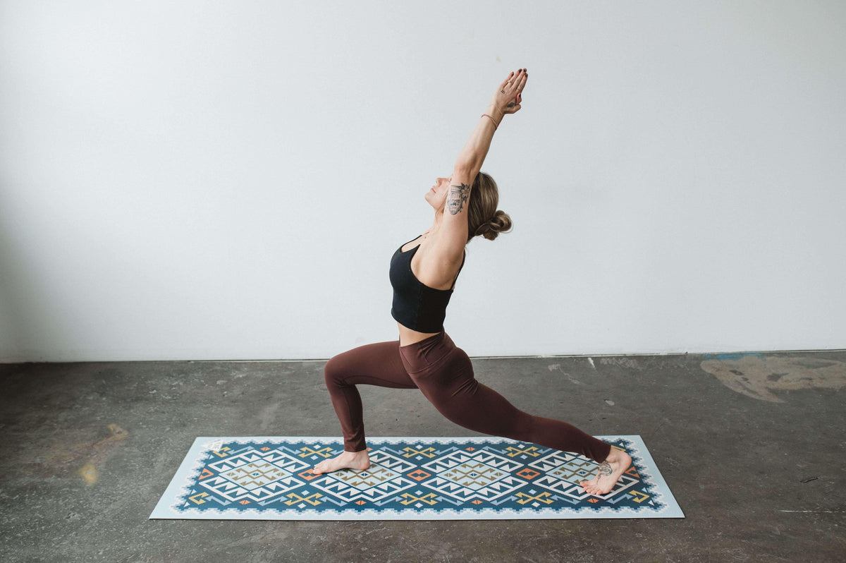 Yoga Mat | 6mm Thick | Blue | Non-Slip | Eco Friendly | Yune Yoga | Moab River
