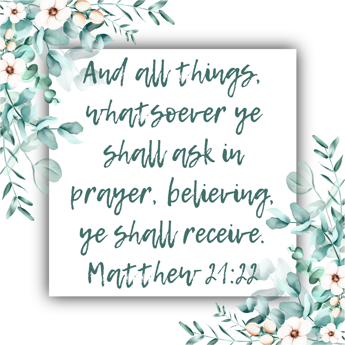 Believing Ye Shall Receive (Matthew 21:22) - Mobius Necklace