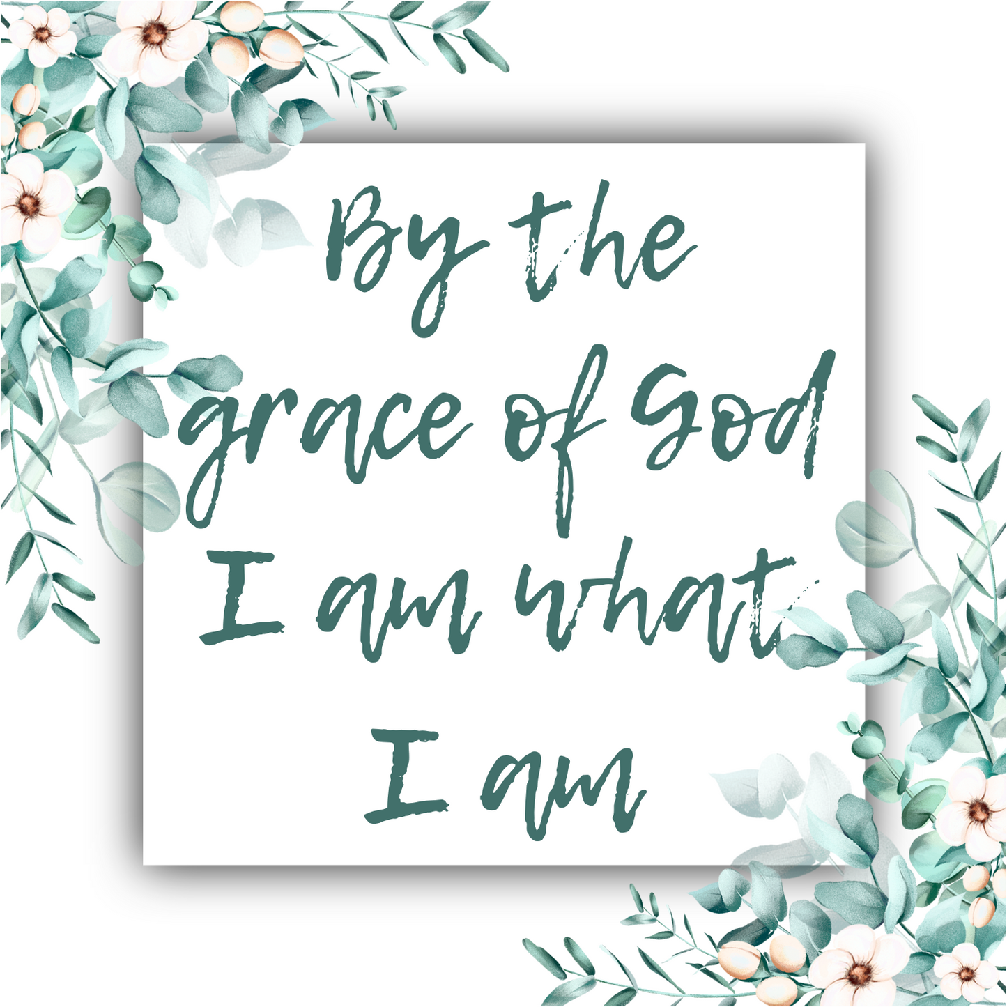 By the Grace of God (1 Corinthians 15:10) Mobius Necklace