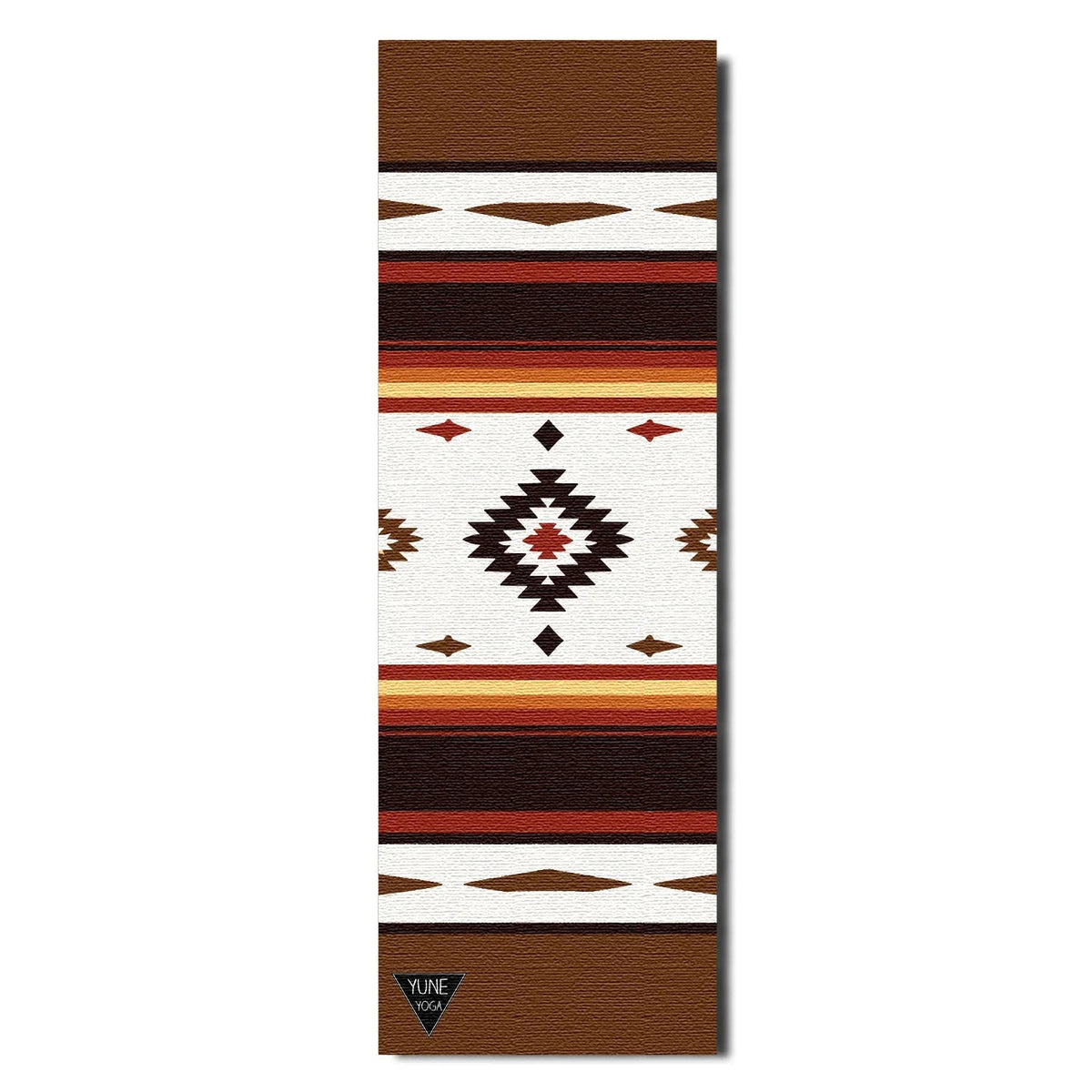 Elk Grove Yoga Mat – 6 mm Extra Thick, Double-Sided Non-Slip, Eco-Friendly PER with Earth-Tone Striped Design | Yune Yoga
