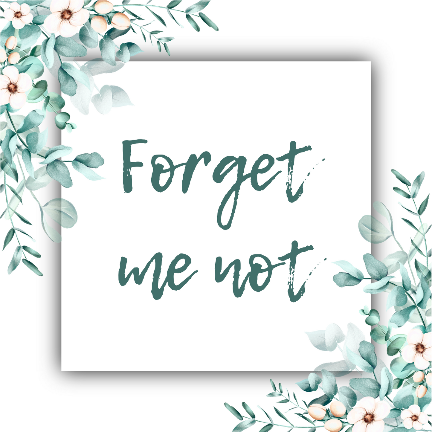 Forget Me Not - Heart Necklace