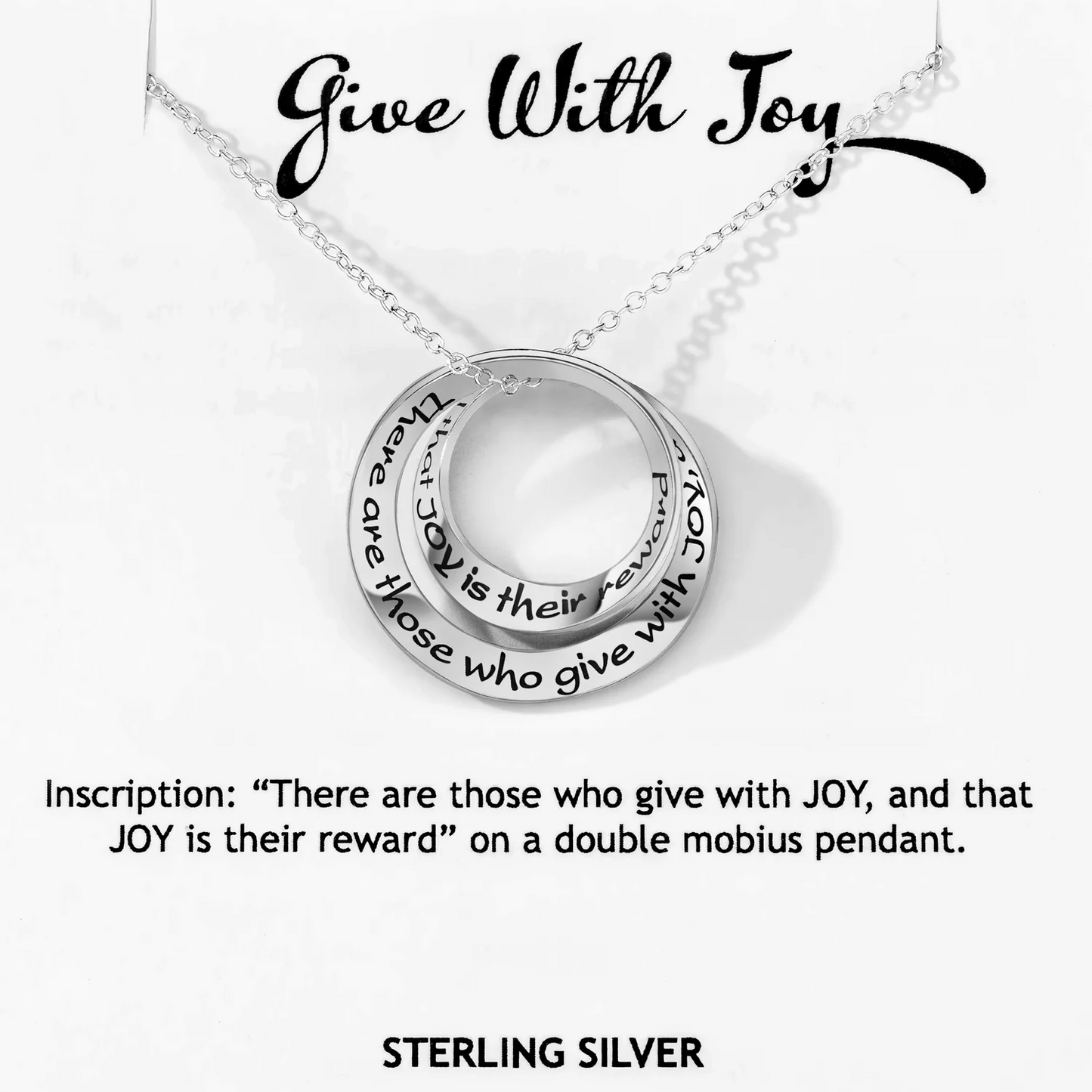 Give with Joy - Double Mobius Necklace