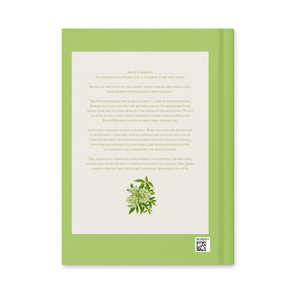 Under the Elder Tree — Hardcover Nature Journal | Botanical Painterly Art | Pollinator Garden Gift