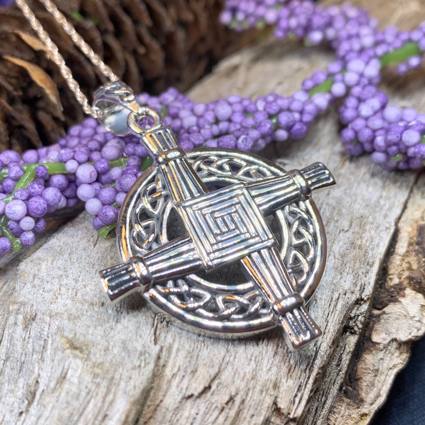 Celtic Saint Brigid's Cross Necklace