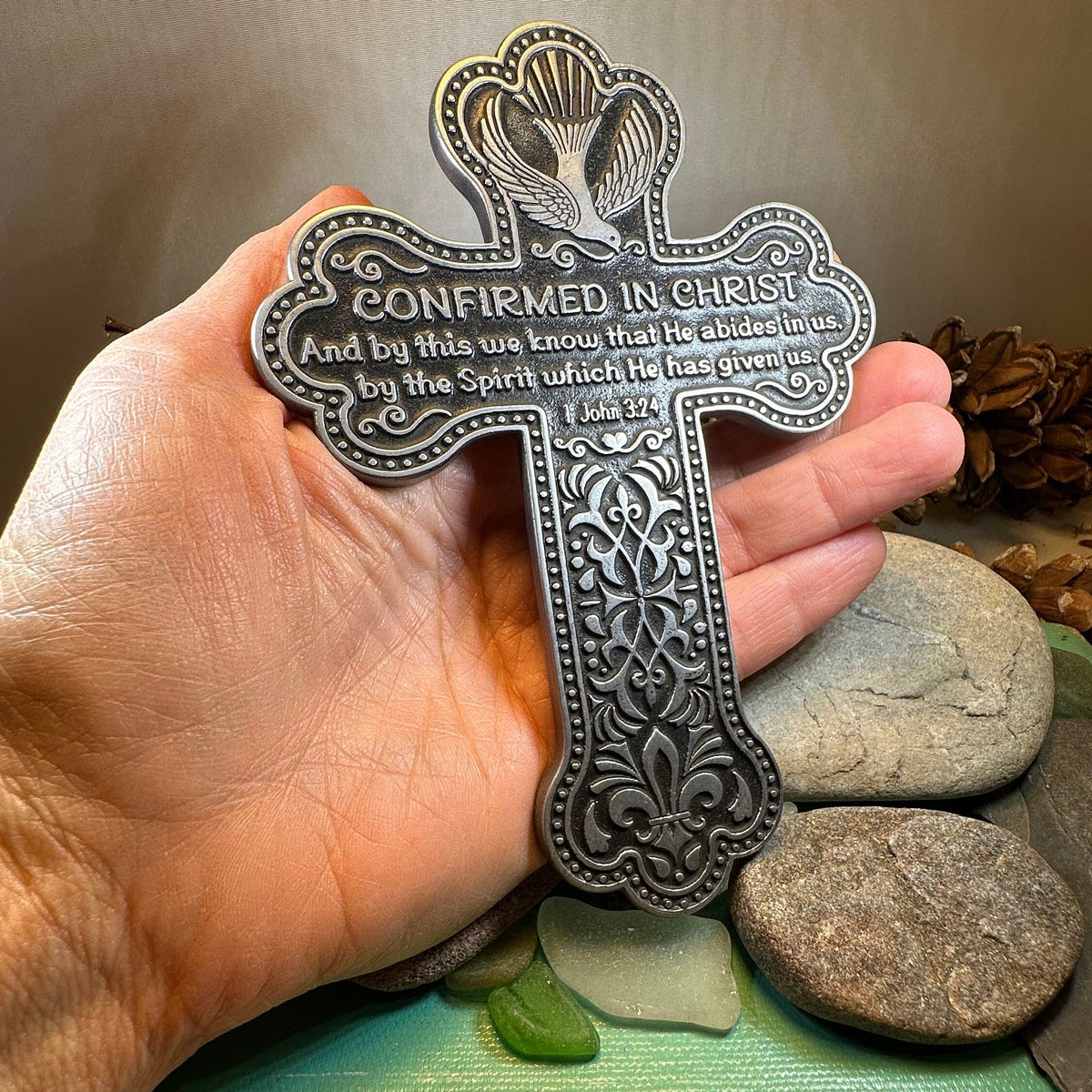 Pewter Confirmation Wall Cross