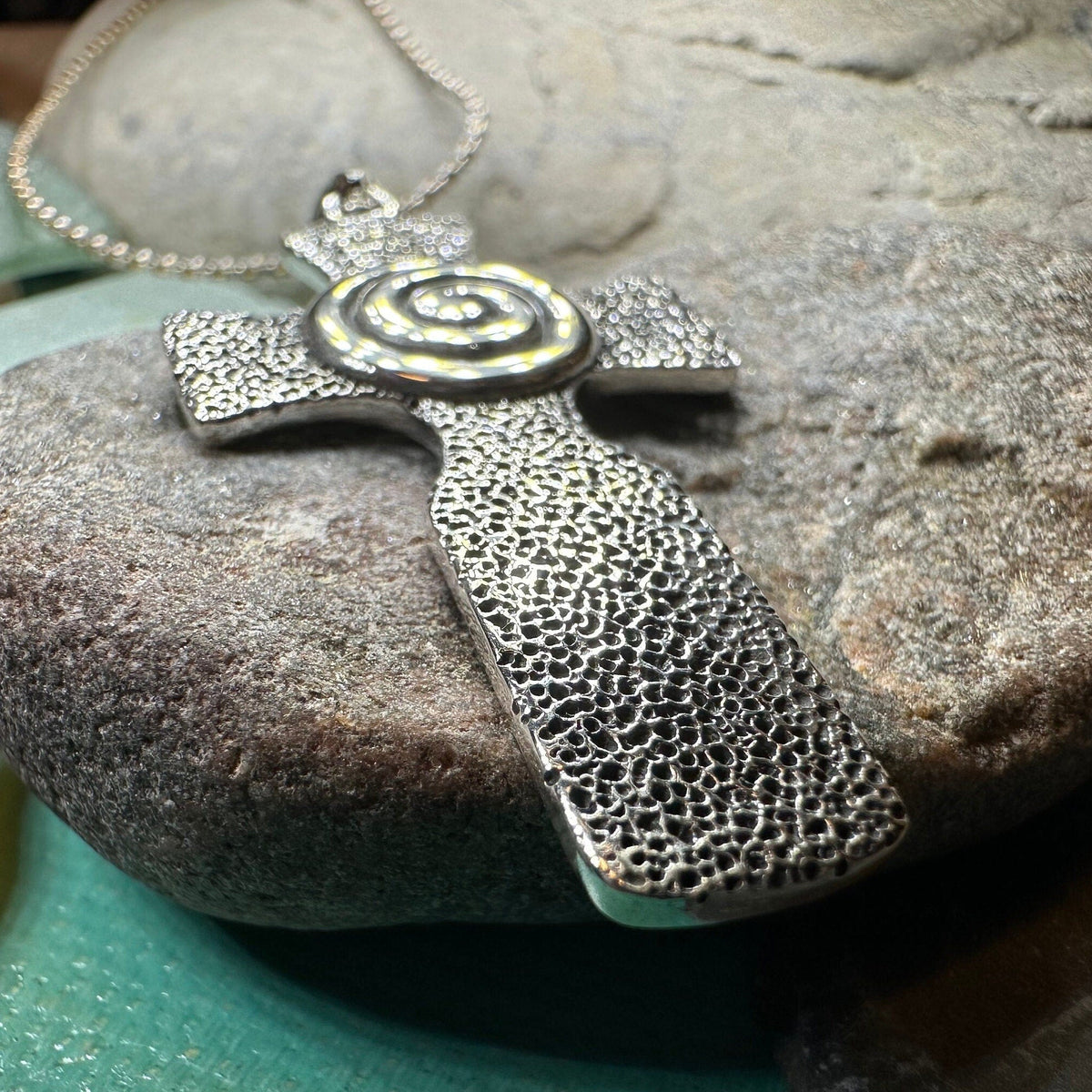 Newgrange Celtic Cross Necklace