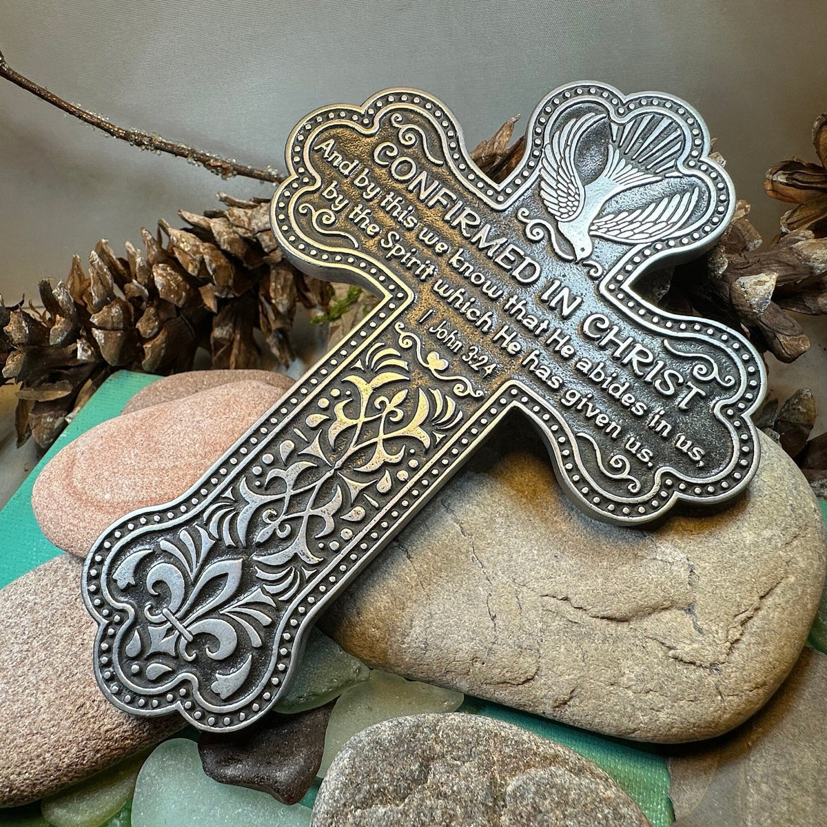 Pewter Confirmation Wall Cross