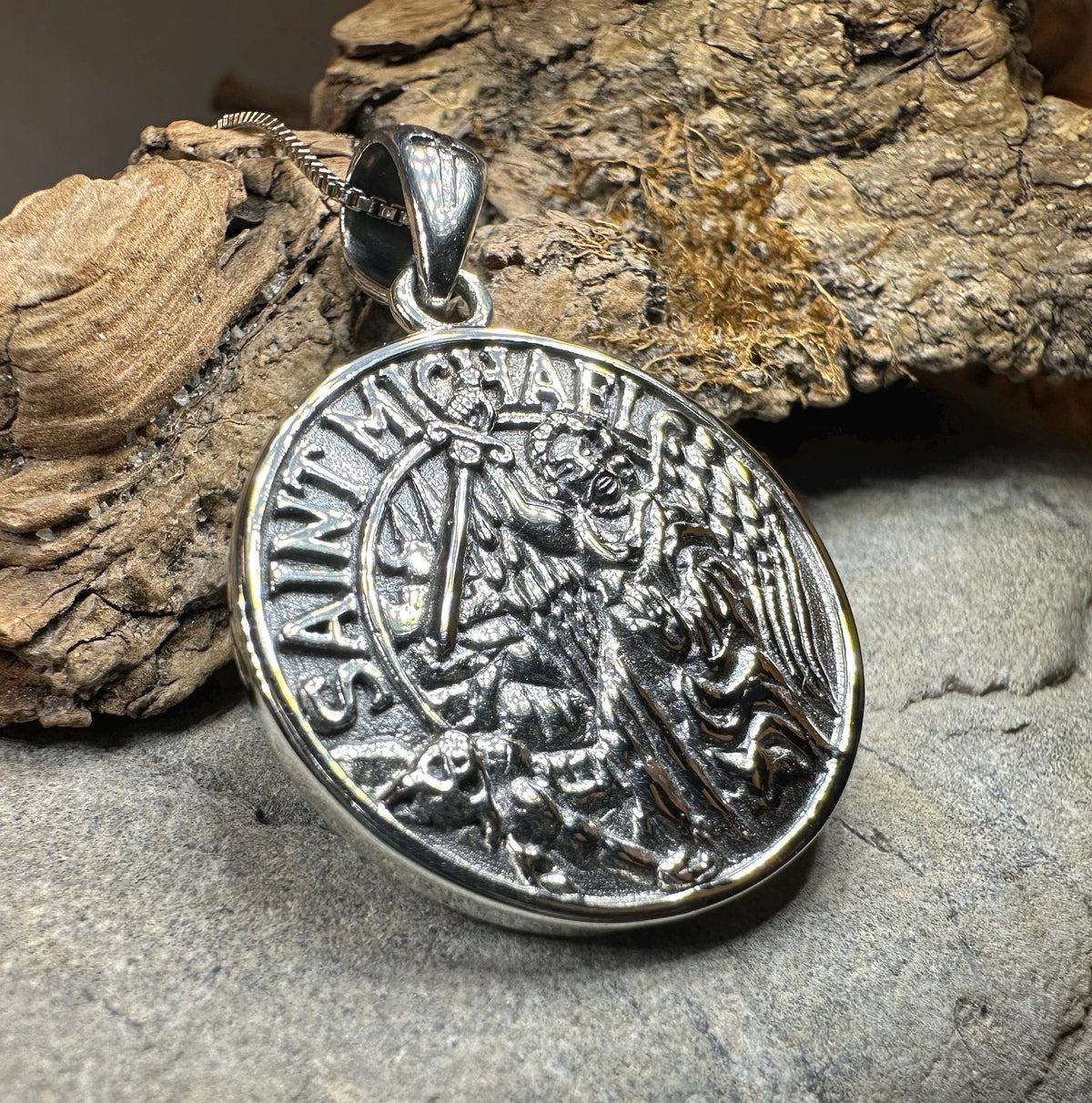 Scales of Justice Saint Michael Pendant