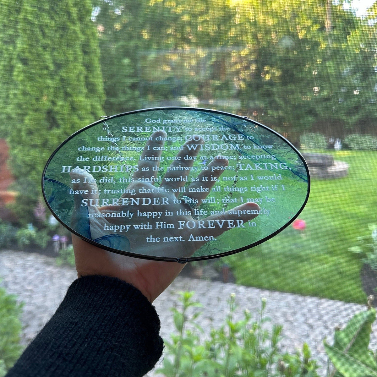 Serenity Prayer Suncatcher