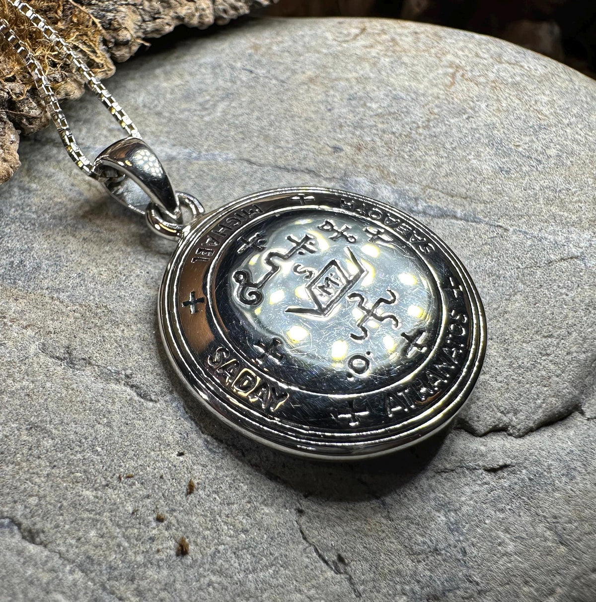 Archangel Michael Sigil Pendant - Sterling Silver