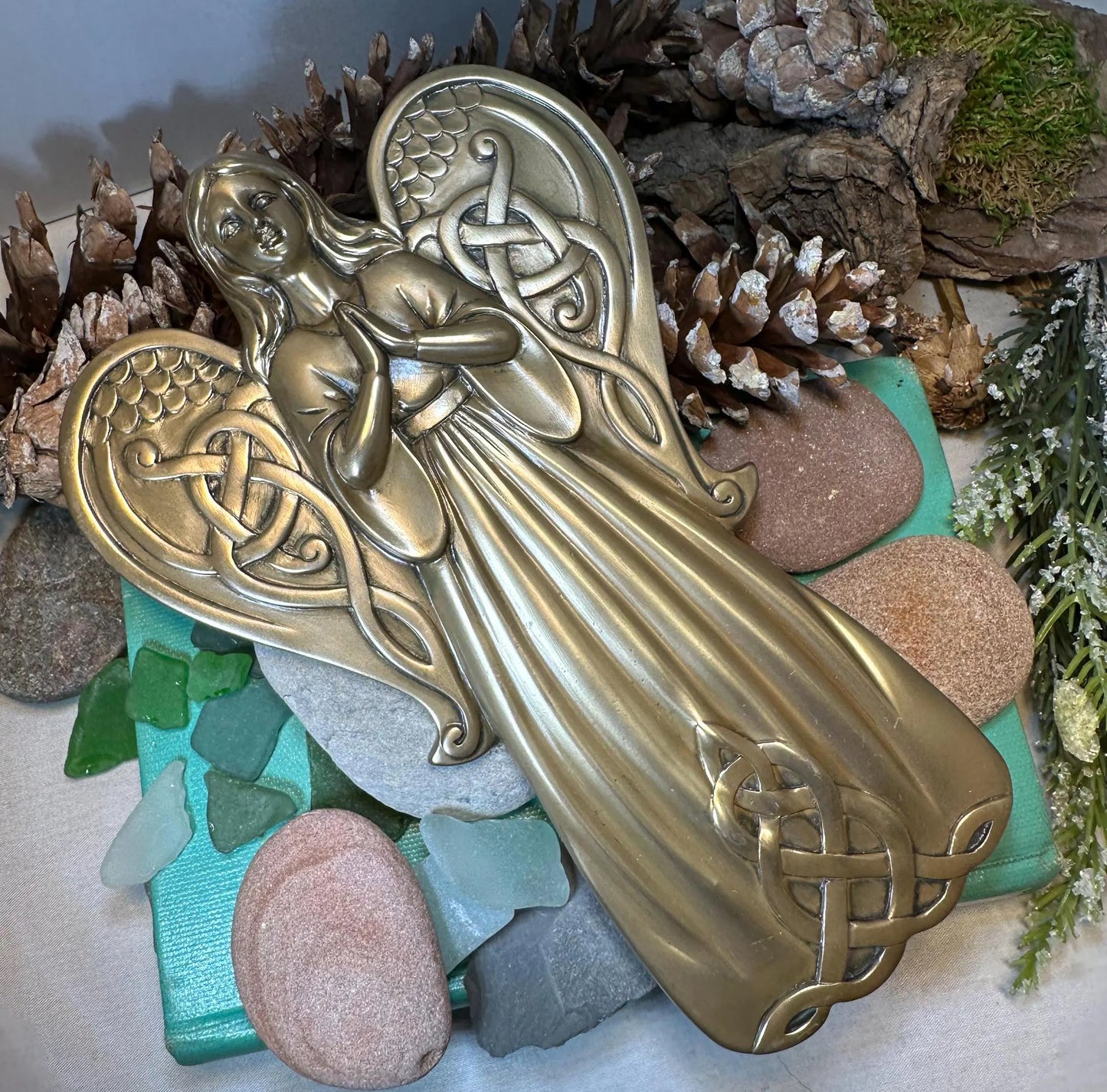 Celtic Angel Wall Art Plaque