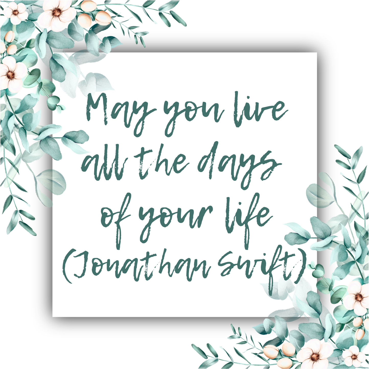 May You Live All the Days of Your Life (Swift) - Mobius Necklace