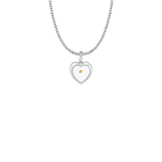 Mustard Seed Heart Necklace - Sterling Silver - Faith Can Move Mountains