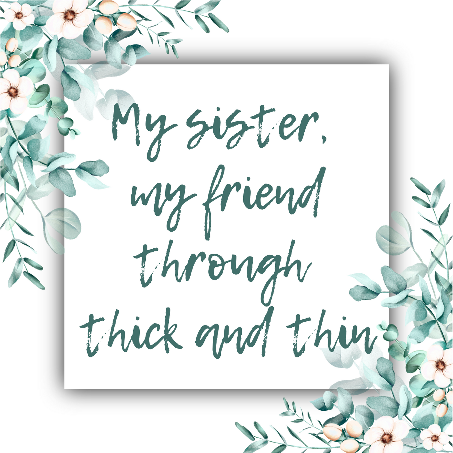 My Sister, My Friend, Through Thick and Thin - Mobius Necklace