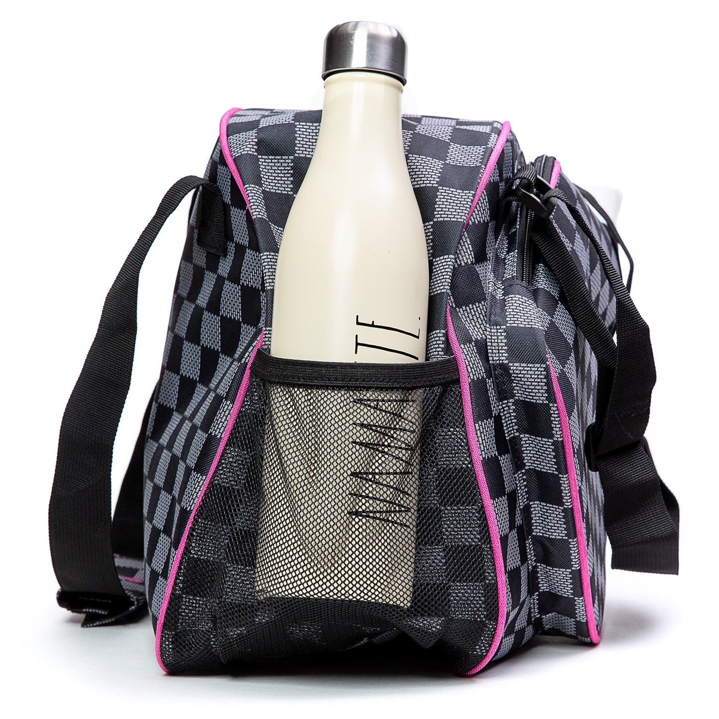 Checkered Chic Black Premium Women's Pickleball Bag