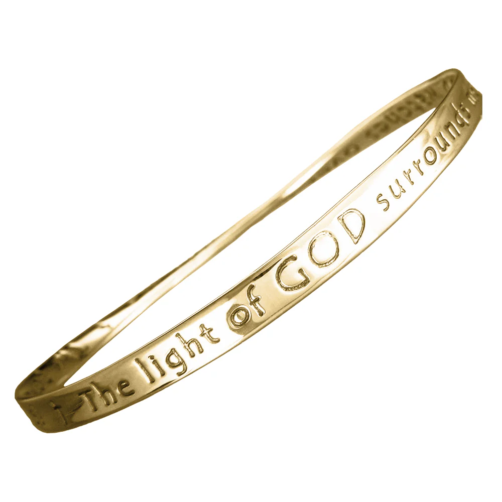 Prayer for Protection - The Light of God Surrounds Me - Mobius Bracelet