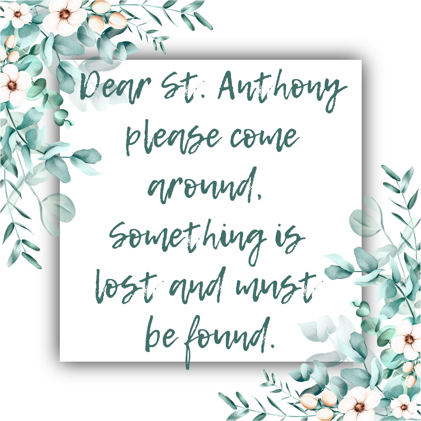 St Anthony's Prayer - Mobius Necklace