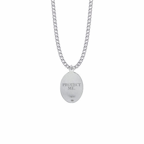 Saint Sebastian Sterling Silver Oval Saints Medal - Patron Saint of Athletes (Custom engraving available)