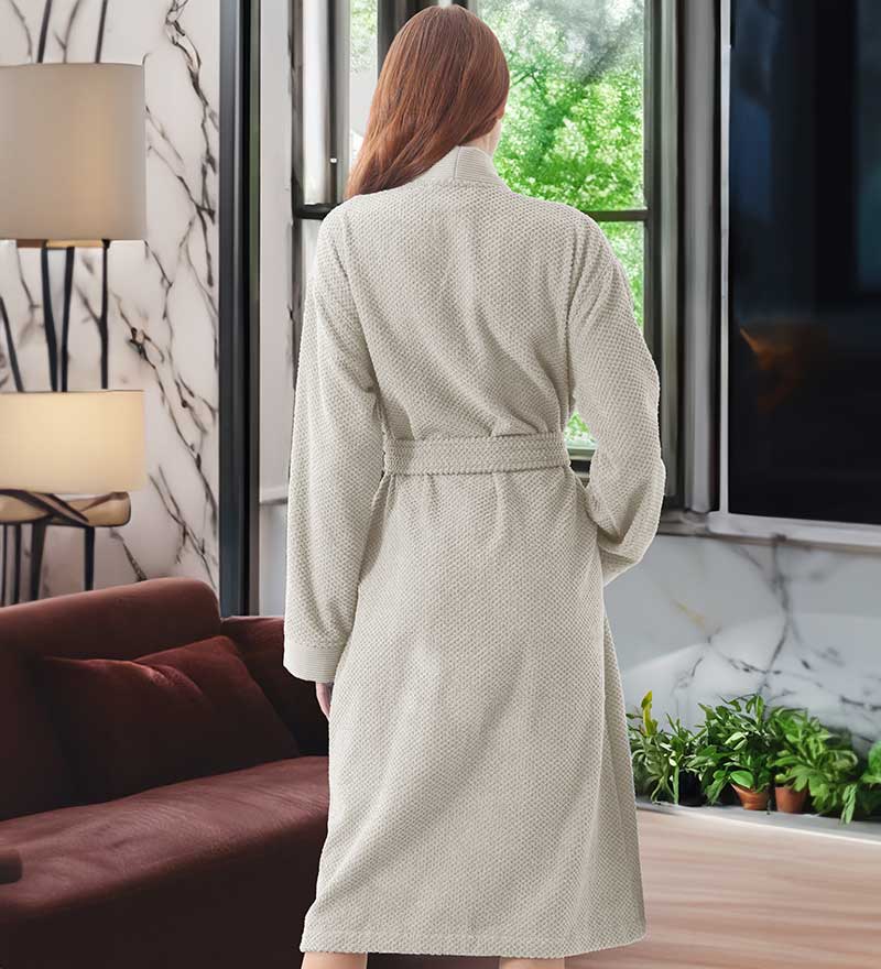 Women's Turkish Cotton Terry Cloth Kimono Robe