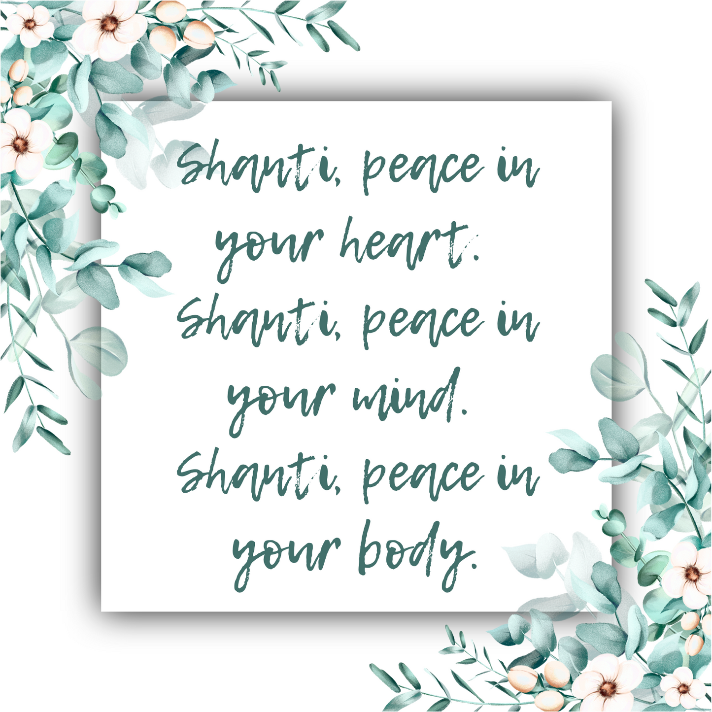 Shanti Peace Mobius Bracelet